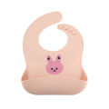 【LuckyBabyFans Store】Baby Silicone Bibs Adjustable Waterproof Bibs Cute Cartoon Toddler Saliva Pocket For Boys. 