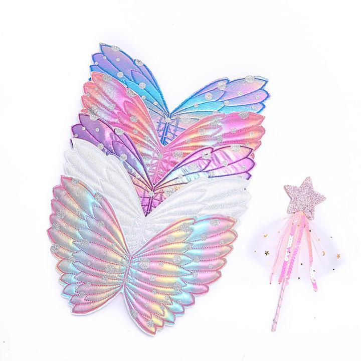 （New）Butterfly Wing Dre Up Birthday Party Gift Acceorie Co