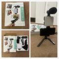 AY-49 Video Making Kit with Remote Control. Microphone, LED Light, Mini Tripod + Selfie Stand AY 49 Vlogging Kit for Content Creators and Vloggers. 