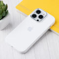 For Apple iPhone 15 / iPhone 15 Plus / iPhone 15 Pro / iPhone 15 Pro Max Luxury Transparent Silicone Protect Back Cover Soft Case(White Colour).