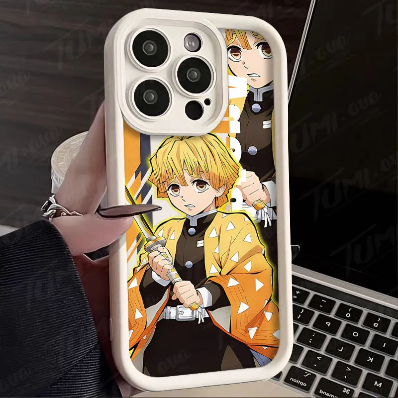 2 Custodie Anime Per Xiaomi Redmi Note 11S/11 (4G) - Nezuko E Tanjirou Kamado - Cover TPU Flessibile Antiurto