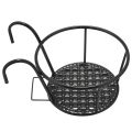 NXFDSIOZ 2X Metal Flower Holder Shelf Stand Hanging Pots Basket Plant Garden Wall Storage.