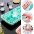 Silicone Ice Cube Tray with Lid 24 Ice Box 1 Pack. 