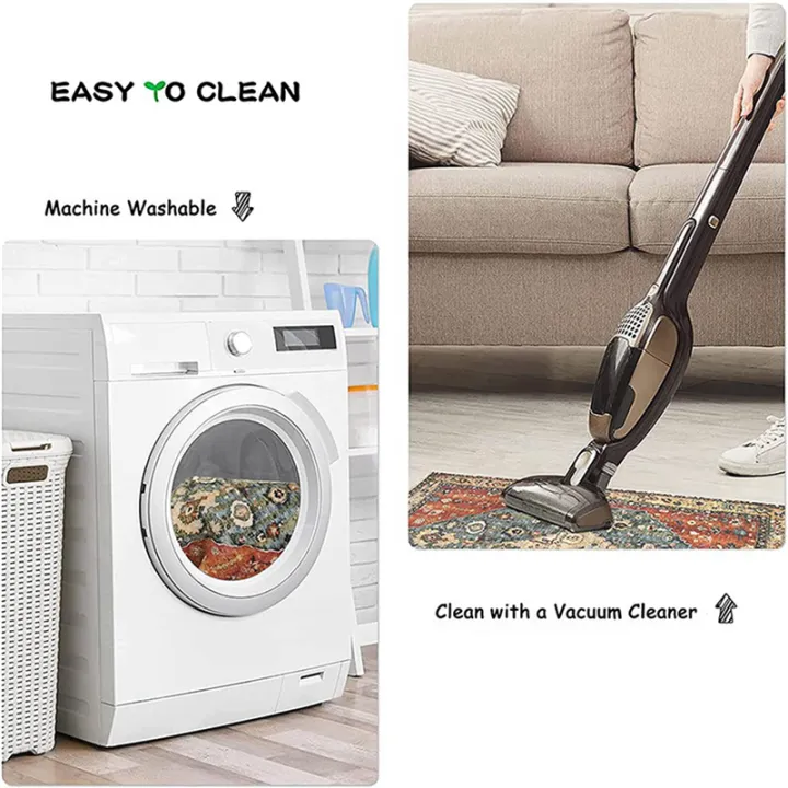 2X%20Distressed%20Entryway%20Rug%20Doormat%20Bohemian%20Faux%20Wool%20Floor%20Carpet%20for%20Indoor%20Front%20Entrance%20Kitchen%20Bathroom%20Number%205%20-%20Image%205