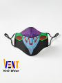 Evangelion Unit-01 Face Six Layers Protective FaceMask For Men And Women  Six Layer Stylish Face Mask For Men And Women. 