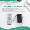 Universal Low Voltage 50w Dc Fan Light Driver Controller Ceiling Fan Remote Control Kit 6-Speed Timing. 
