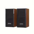 Computer desktop Wired wooden speakers USB-powered 3.5mm audio jack Surround sound 4D speakers Smartphone computer speakers.
