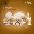 Italiano Mary Gold  Melamine 60 Pcs Dinner Set, Tableware set. 
