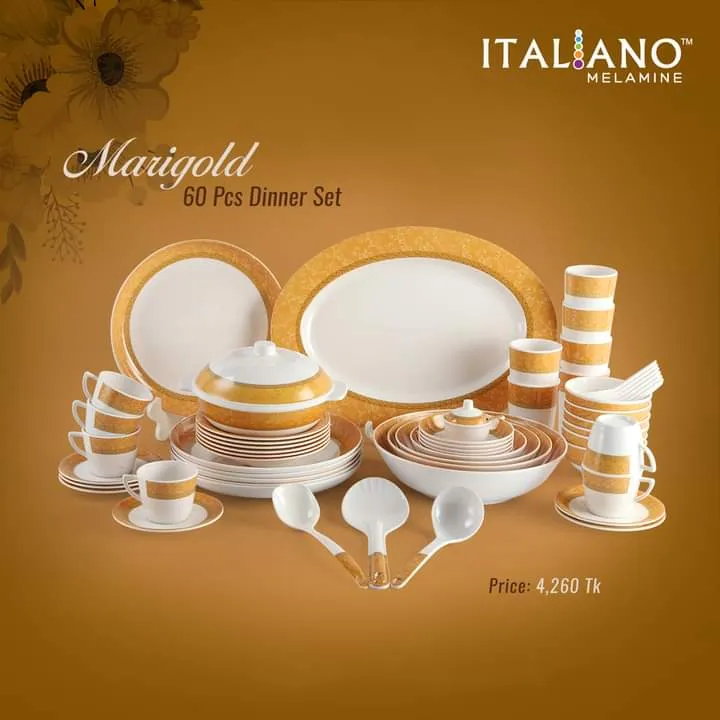 Italiano%20Mary%20Gold%20%20Melamine%2060%20Pcs%20Dinner%20Set,%20Tableware%20set%20-%20Image%202