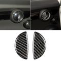 4X Carbon Fiber Car Interior Door Handle Stickers Decal Decor for Mini Cooper R55 R56 R60 Clubman Countryman F55 F54 F60.