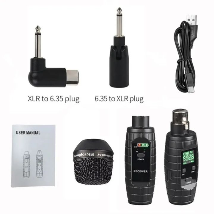 Mini%20System%20UHF%20XLR%20System%20Wired%20to%20Wireless%20Microphone%20Transmitter%20Microphone%20Adapter%20-%20Image%203