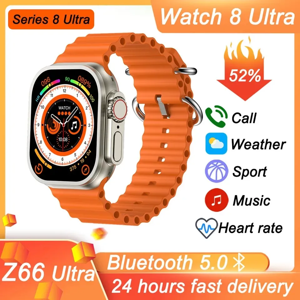 NEW Z66 Ultra Smart Watch Series Waterproof Bluetooth Call SMS