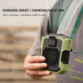 Portable Waist Fan USB Rechargeable 6000mAh/4000mAh Hanging Neck Fan Electric Fan Outdoor Sports Air Conditioning Cooling Fans. 