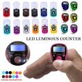 Digital LED Tasbih-Ring Mini Finger Counter LCD Display 1ps (Any Color). 