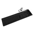 109 Keys USB Silicone Rubber Waterproof Flexible Foldable Keyboard For PC Blue Drop Shipping. 