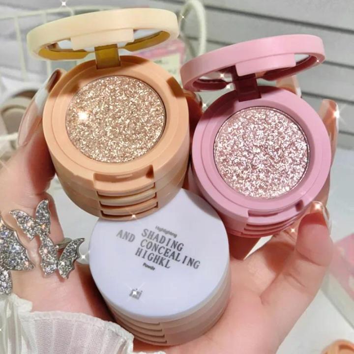 4%20In%201%20Matte%20Highlighter%20Blush%20Palette%20Pearly%20Blush%20Shiny%20Eyeshadow%20Four-layer%20Multifunctional%20Brighten%20Face%20Eye%20Makeup%20Palette%20-%20Image%202