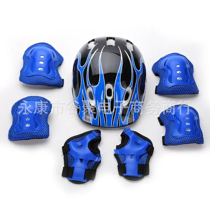 Children's%20knee%20pads,%20roller%20skating%20protectors,%20full%20sets,%20skateboards,%20skates,%20balance%20bikes,%20bicycle%20helmets,%20new%20flame%20models%20-%20Image%204