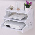 Wall Mounted WiFi Router Shelf – Decorative Storage Rack for Set-Top Box, TV Box & Modem. 