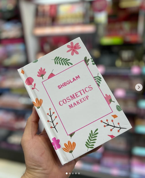 4 in 1 Sheglam Professional Makeup Book Palette Eyeshadow,Eyebrow Powder+Concealer+Blusher+Highlighter