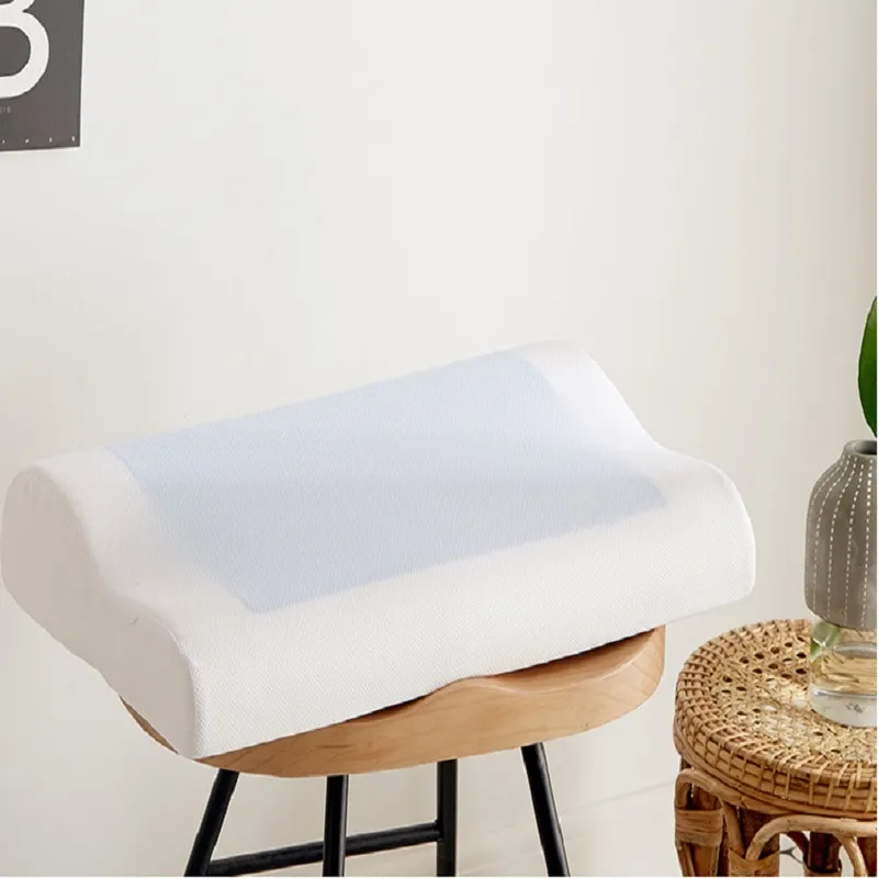 Cooling Silicone Gel Memory Foam Pillow Orthopedic Healing Cushion Slepping  Pillows Neck Cervical For Adult Student