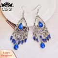 Carat Minimalist Style Earrings Bohemian Rhinestone Waterdrop Earrings Exaggerated Vintage Style Ear Decoration for Women Perfect for Vacation Buyers' Favorite Hollow Out Earrings. 