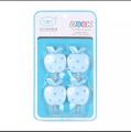 Adhesive Glue Stick Wall Hooks  (4 Pcs). 