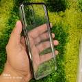 J Case For Infinix Hot 12 Transparent One Part Back Cover With Shiny Border - Camera - Phone Back Cover (Back Case Cover For Smartphone). 