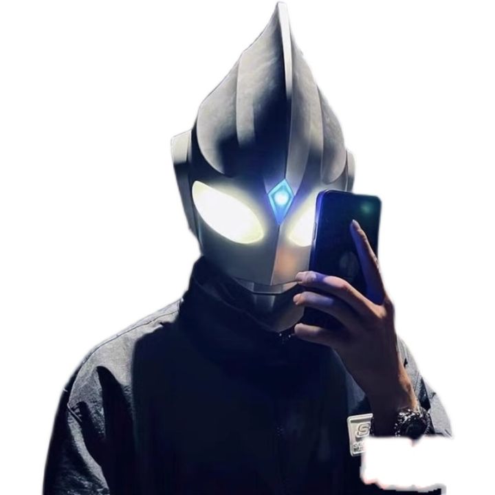 Ultraman%20Tiga%20Helmet%20Children's%20Celo%20Glowing%20Birthday%20Gift%20Full%20Face%20Touch%20Helmet%20for%20Men%20-%20Image%203