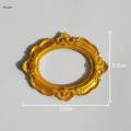 Mini Photo Frame Picture Frame Retro Ornate Jewelry Display Frame 3PCS Multi Shapes. 