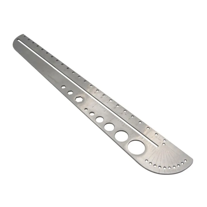KOGEEK%20Multifunction%20Scale%20Tool%20Map%20Landmarks%20Compasses%20Ruler%20Protractor%20Stainless%20Steel%20EDC%20Ruler%20-%20Image%203