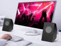 D7 Multimedia Speaker with 3.5 Aux Connectivity - USB Powered and Volume Control Laptop/Desktop Speaker - White, 2.0 Channel By Pucko Gadgets. 