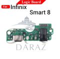 Charging Logic Board For Infinix Smart 8 Charging Port USB Plug PCB Dock Connector Spare parts.