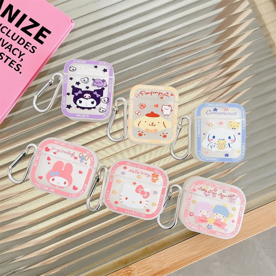 Kawaii Sanrio Kuromi Bluetooth-compatible Earphone Set Silicone