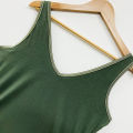 Women's V-Neck Sleeveless Cotton Vest Tank Top From Levin. 