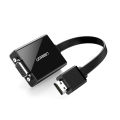 UGREEN Active HDMI to VGA Adapter with 3.5mm Audio Jack HDMI Male to VGA Female up to 1080P for PC Laptop Ultrabook Raspberry Pi Chromebook. 