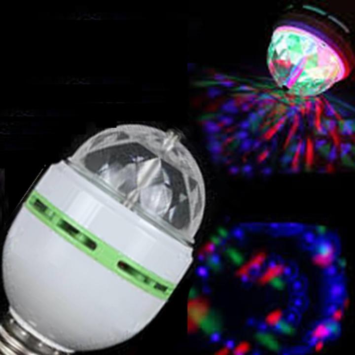 360 Degree DJ LED Rotating Bulb Light for Party/Home/Diwali Decoration