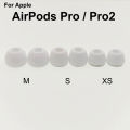 Aocarmo 2Pcs For Apple AirPods Pro Pro2 Earphone Dust Filter Mesh Silicone Rubber Eartips Earbuds Cap Original Replacement Part. 