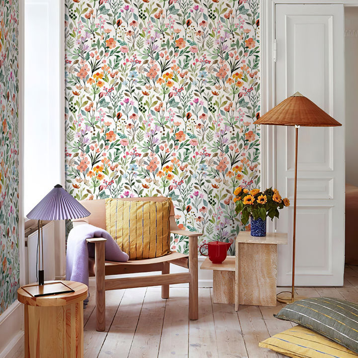 Colorful%20Floral%20And%20Leaves%20PVC%20Wallpaper%20Peel%20And%20Stick%20Home%20Decor%20Cabinet%20Sticker%20Morden%20Waterproof%20Kitchen%20Bathroom%20Wallpaper%20-%20Image%203