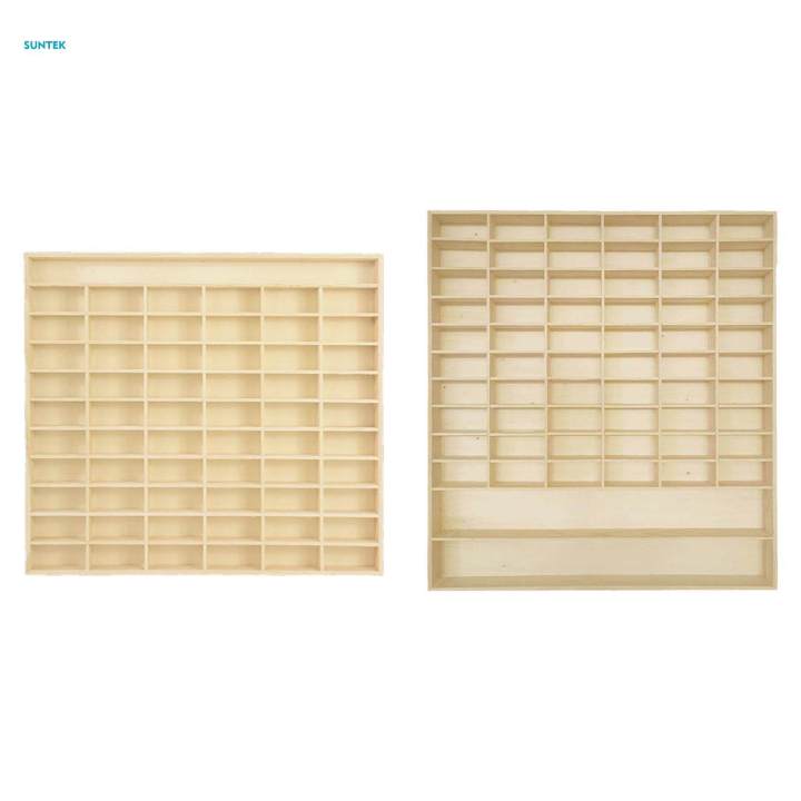 1:64 Toy Car Display Case 60 Grids Multifunctional Model Car Display Stand 60 Grids and 1 Shelf
