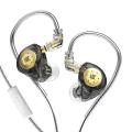 KZ EDX PRO Dual Dynamic Earphones Hi-Fi Bass Magnetic Drive Detachable Cable IEM In-Earphone - Headphone. 