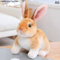 Simulation Cute Rabbit Plush Fur Realistic Kawaii Animal Easter Bunny Rabbit Toy Model Gift Home Decoration. 