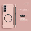 Hard PC Frameless Magnetic Phone Case For Samsung Galaxy S23 S22 S21 S20 FE Plus NOTE 20 S24 Ultra Magsafe Matte Thin Cover. 