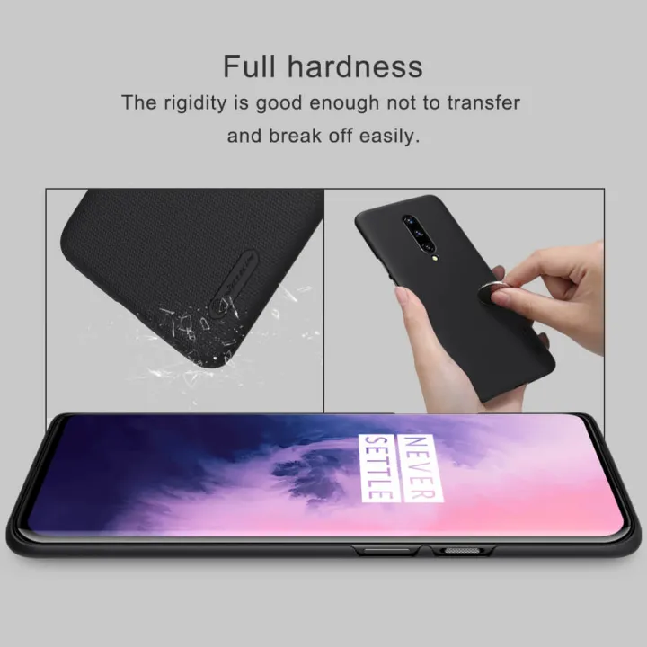 NILLKIN%20(1+7%20Pro)%20Super%20Frosted%20Shield%20hard%20back%20cover%20case%20for%20Oneplus%207%20Pro%20-%20Black%20-%20Phone%20Back%20Cover%20(Back%20Case%20Cover%20For%20Smartphone)%20-%20Image%204