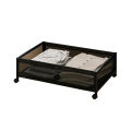 GC Under Bed Storage Drawer, Storage With Wheels, Metal Mesh, Transparent Visual Dust Cover, Under Bed Storage Containers For Clothes, Shoes, Toys, Books. 