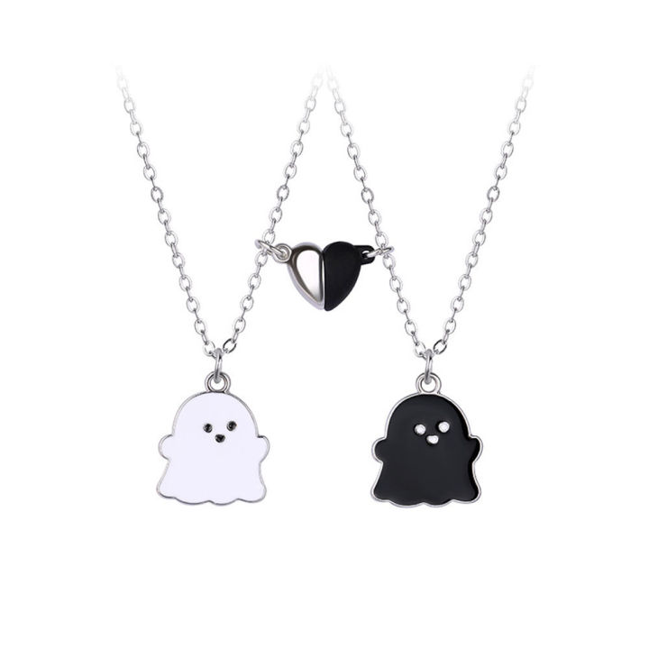Lovecryst%202Pcs/set%20Cute%20Black%20and%20White%20Ghost%20Magnet%20Best%20Friend%20Necklace%20for%20Girls%20BFF%20Friendship%20Jewelry%20Gift%20-%20Image%207