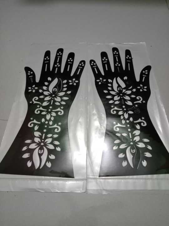 Mahida Sticker Viral Design of henna mehedi Stickers 2 PCS | Daraz.com.bd