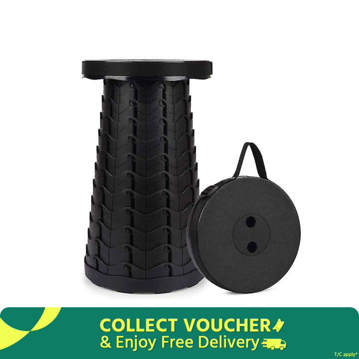 Folding Stool Telescopic Chair Adults Kids Retractable Chair Collapsible Stool for Indoor Outdoor Camping Fishing Hiking