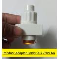 Multifunctional HOLDER Pendant Adapter Holder AC 250V 6A Brass Contact Holder B-22 Pin Type 2 Pin Retro Light Bulb Adapter Pendant Multi Holder For Cables. 