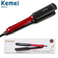 Kemei KM-531 Professional Hair Straightener - Black and Red. 