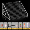 Transparent Display Stand Desktop Cosmetic Organizer Lipstick Perfume Eye Shadow Plate Display Holder Nail Polish Display Stand.